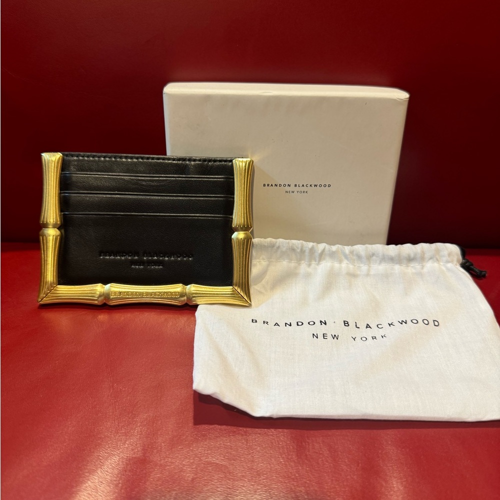 Brandon Blackwood Bamboo Card Holder